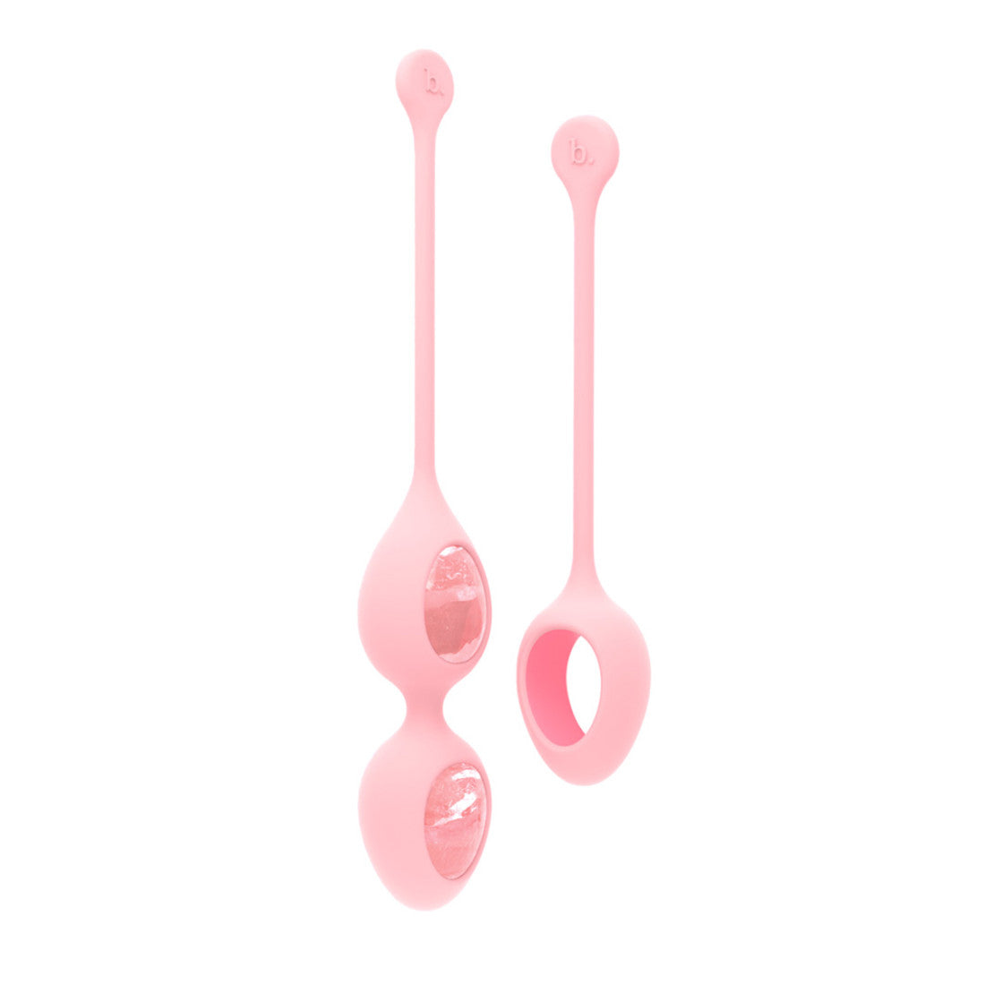 Biird Yonii 2-Piece Rose Quartz Eggs Set