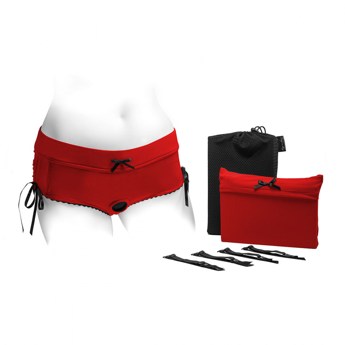 SpareParts Sasha Harness Red/Black Nylon