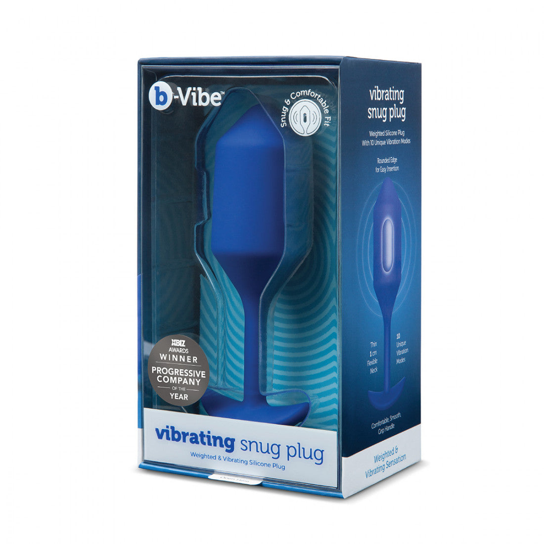 B-Vibe Vibrating Snug Plug 2 (XL) - Navy