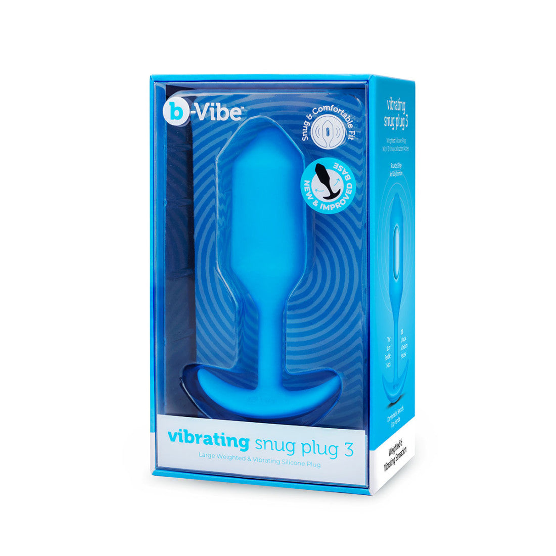 B-Vibe Vibrating Snug Plug 2 (L) - Blue